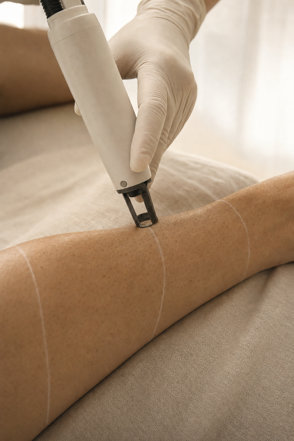 Laser pass · lower leg